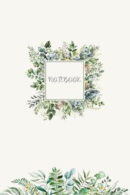 Neutral Colour Tree Leaves Notebook: Ruled with Vintage Neutral Leaves Illustration, Perfect for Journal, Planner, Note