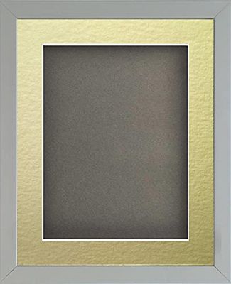 Frame Company Radcliffe Grey 20x16 with Grey BB and Gold Mount for 15x10