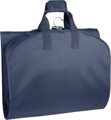WallyBags Sac à vêtements de Voyage à Trois Volets, Bleu Marine, 60-inch, Sac de Voyage à Trois Volets avec Poche extérieure 152,4 cm