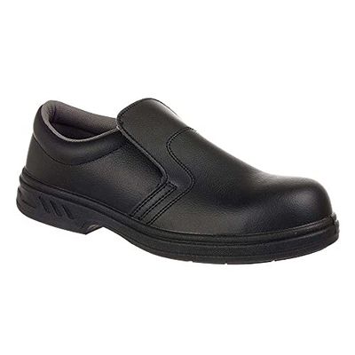 Portwest Mocassim de segurança Steelite S2, tamanho: 47, cor: Preto, FW81BKR47