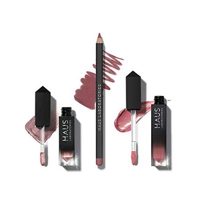 Haus Laboratories By Lady Gaga: Kit De Maquillage Comprenant Un Sac, Un Fard À Paupières Liquide, Un Crayon À Les Lèvres Et Un Gloss À Lèvres