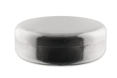 Alessi Extra Ordinary Texture JM01/28 T - Recipiente de diseño minimalista, tapa en acero inoxidable 18/10 con decoración, Granulado en Relieve, 28 cm