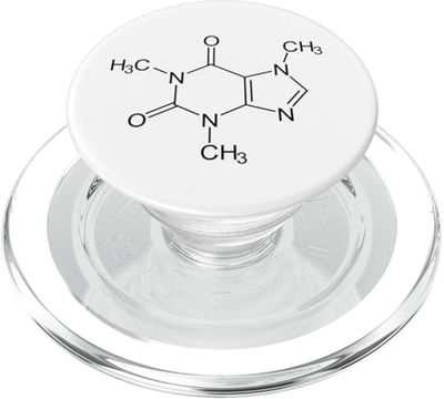 Caffeina Molecola divertente Caffè Formula chimica PopSockets PopGrip per MagSafe