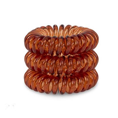Absolutely Amber SpiraBobble | Lot de 12 élastiques à cheveux pour femme | Élastique à cheveux durable | Anneau en spirale pour queue de cheval