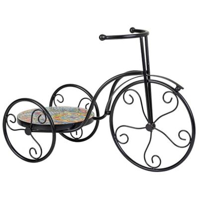 Soporte Bici De Mosaico Y Forja Negro_AlexandraHouse