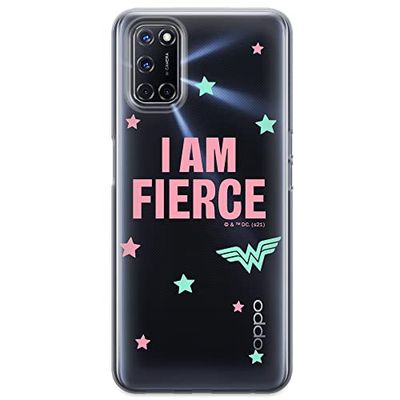 ERT GROUP mobiltelefonfodral för Oppo A92/ A72/ A52 originalt och officiellt licensierat DC mönster Wonder Woman 026 optimalt anpassad till formen på mobiltelefonen, gedeeltelijk transparant