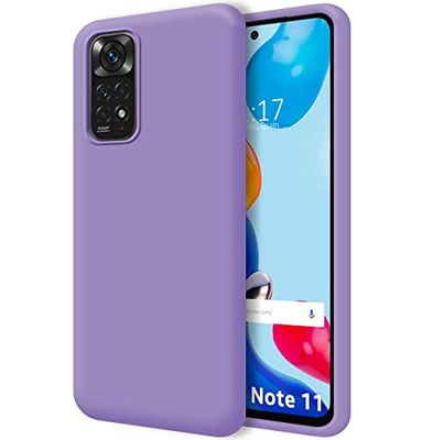 Vloeibare siliconen beschermhoes voor Xiaomi Redmi Note 11 / 11S, violet