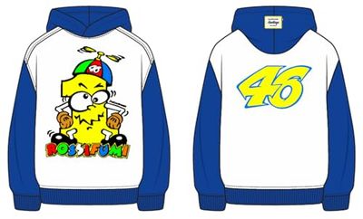 Valentino Rossi FLEECE HERITAGE,Kid,WHITE,12/14