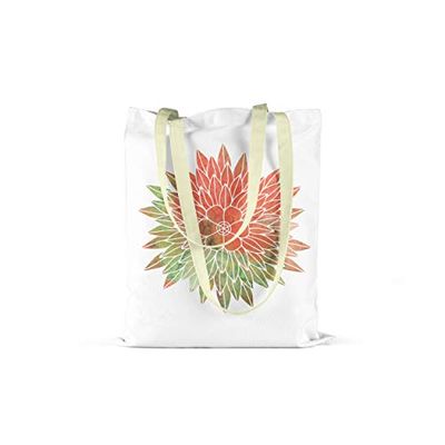 Bonamaison, Bolso De Mano Impreso, Bolso de la Compra Reutilizable, Bolso De Compras, Lavable a Máquina, Ecológico, Plegable, Bolso de Tela de Lona con Asas, 34X40 Cm - Diseñado y Fabricado en Turquía