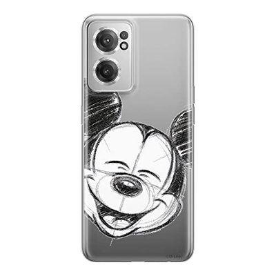ERT GROUP mobiltelefonfodral för Oneplus NORD CE 2 originalt och officiellt licensierat Disney mönster Mickey 016 optimalt anpassad till formen på mobiltelefonen, gedeeltelijk transparant