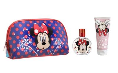 Disney Minnie Mouse Kids Perfume Gift Set, Eau De Toilette Spray (50ml), Toiletry Bag & Shower Gel (100ml), Vegan, Dermatologically Tested & Travel Friendly, Best Gift for Any Occasion & Daily Use