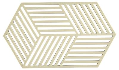 Zone Denmark - Dessous De Plat Hexagon en Silicone - Design GéoméTrique Moderne - Résistant À 250°C - Lave-Vaisselle - Dimensions 24 x 14 x 0,9 cm - Poire