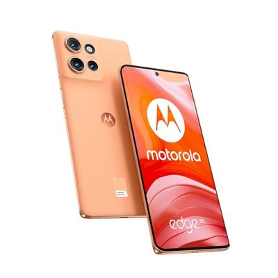 Motorola edge 50 (12/512 GB, Fotocamera 50+13+10MP, Display 6.67" pOLED Super HD 120Hz, IP68, Snapdragon7 Gen1, batteria 5000mAh, 68W ricarica rapida, Dual SIM, Android 14, cover in box), Peach Fuzz