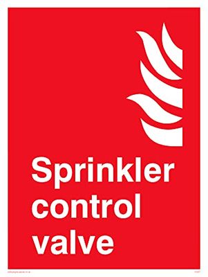 Pack of five - Sprinkler Control Valve Sign - 150x200mm - A5P