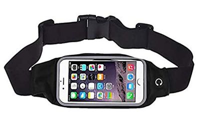 NOVAGO Ceinture de Sport néoprène imperméable 5,8'', pour iPhone,Samsung Galaxy Note,Galaxy S8/S7/S6, A5,J5,Huawei P10,P20,P30 et Les Autres-Noir