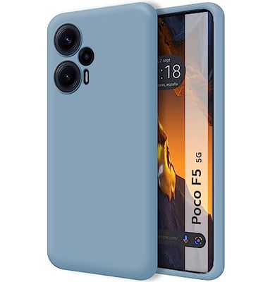 Tumundosmartphone Funda Silicona Líquida Ultra Suave para Xiaomi Poco F5 5G Color Azul