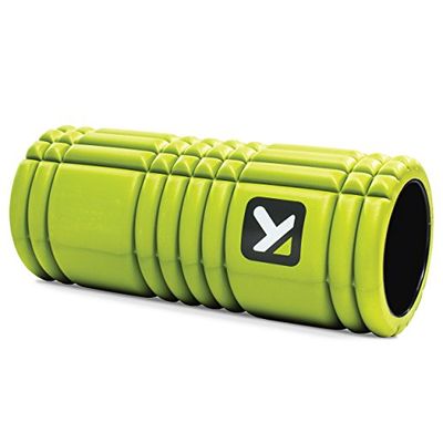 TriggerPoint Grid Foam Roller - Multi-Density Exterior, Rigid Core - Trusted by Therapists and Athletes - Standard Density, Includes Online Instructional Videos, 33cm, Lime