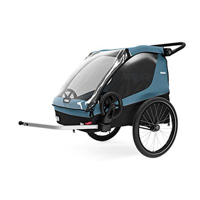 Thule, Courier, 2 Seater Bike Trailer, Blu, U, Unisex-Adult