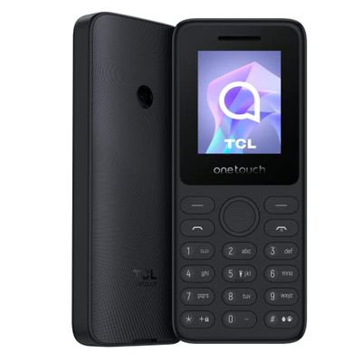 TCL Onetouch 4021 - User-Friendly Mobile Phone, 4.6 cm (1.8 inch) 2G Display, Rear Camera, 4 MB RAM, 4 MB ROM, 1030 mAh Battery, Bluetooth, Dual SIM, 3.5 mm Audio Port, Torch Radio (Grey)