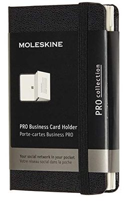 Moleskine Professional Business Card Holder, Xs, Black (2.5 X 4.25)