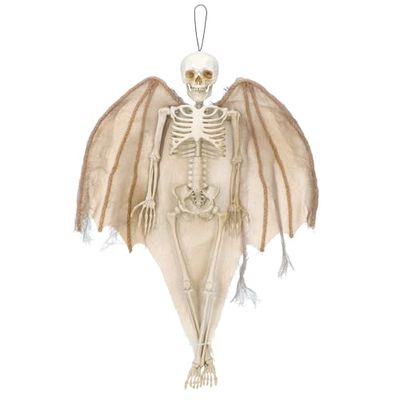 Boland 73202 - Décoration suspendue d'horreur, ange squelette, 40 cm, décoration de fête pour la fête à thème et Halloween, décoration suspendue