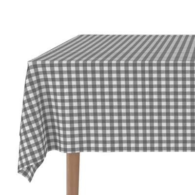 Martina Home TEFLONATED TABLECLOTH MADE Vichy Dark Grey 220X140 CM