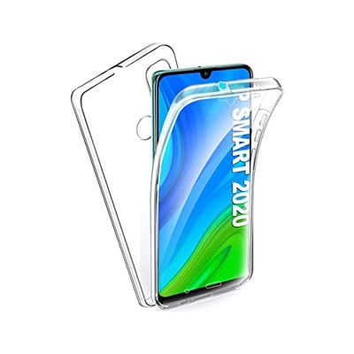 COOL SMARTPHONES & TABLETS ACCESSORIES siliconen beschermhoes voor Huawei P Smart 2020 (transparante voorkant + achterkant),Transparant