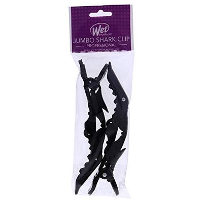 Wet Brush Jumbo Shark Clips - Black By For Unisex - 2 Pc Hair Clips