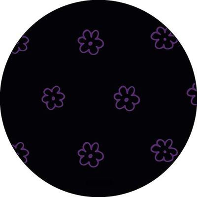 Bonateks, Alfombrilla Redonda Impresa Digital, Base Antideslizante, para Oficina y hogar, diámetro: 22 cm
