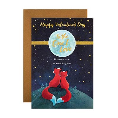 Hallmark Valentijnskaart voor degene die ik liefheb - hedendaags schattig geïllustreerd ontwerp