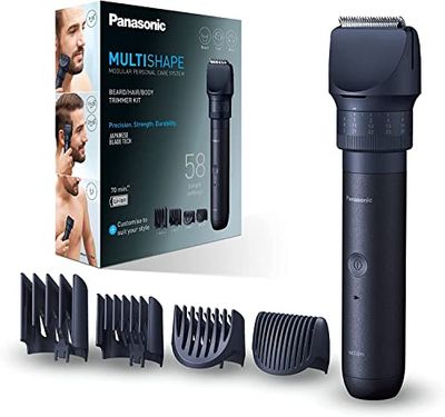 Panasonic ER-CKL2, MULTISHAPE Modular Personal Care System, Waterproof Beard and Hair Trimmer with Rechargeable Li-ion Battery, Black