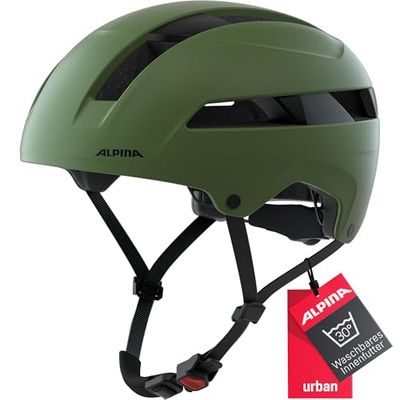 ALPINA Unisexe - Adultes, Soho Casque de vélo, Olive Matt, 55-59 cm