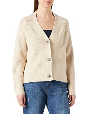 TOM TAILOR Denim Le signore Cardigan Basic 1030000, 10336 - Light Cashew Beige, S