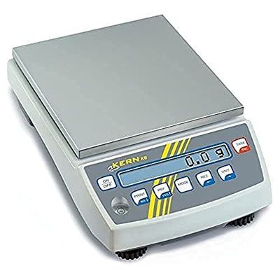 KERN Báscula de precisión con aprobación de calibración, 6500 g, legibilidad de 0,1 g