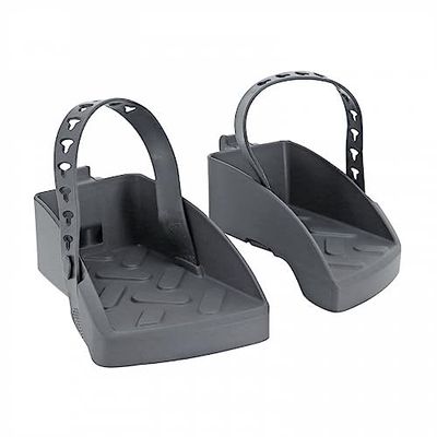 POLISPORT 8640300004 – Ersättningsfotstöd + remmar för modell Guppy Mini stol i mörkgrå färg