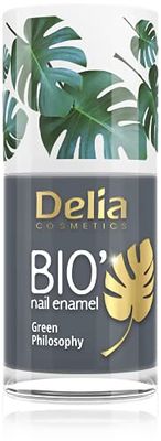 Delia Cosmetics - Bio Green Nail Polish - JUNGLE - Vegan Friendly - Perfect Opacity and Shine - Easy and Fast Application - Natural Ingredients - Long Lasting Color up to 6 Days - 11ml