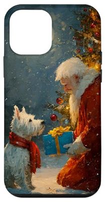 Santa Christmas Westie Dog Winter Art Case for iPhone 12 mini