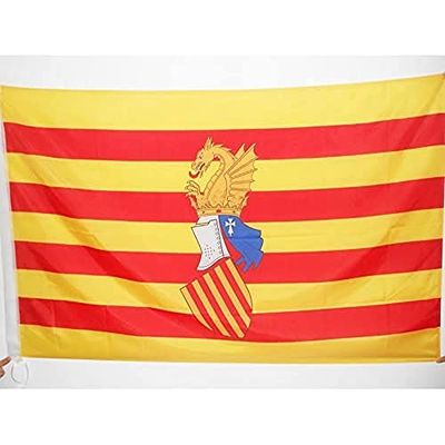 AZ FLAG Bandiera Consiglio del Paese Valenciano 150x90cm - Bandiera COMUNITÀ VALENCIANA 90 x 150 cm Foro per Asta