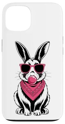 Lapin Lunettes De Soleil Chewing-Gum Lapins Coque pour iPhone 13