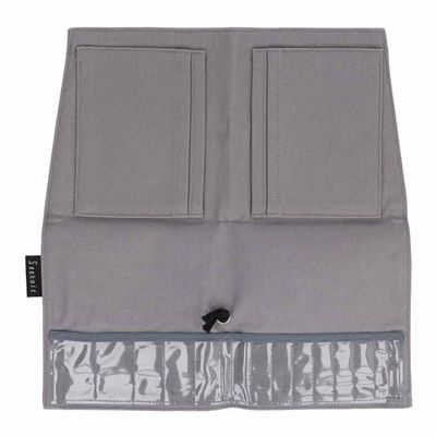 Seeknit Interchangeable Needle Mini Case - for Storing Needles, Cables and Accessories, Cotton, Grey - 1 Piece
