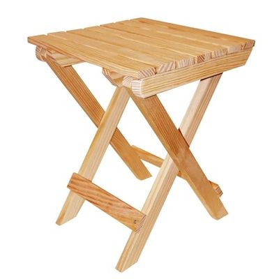 ARANAZ S.L. MANUFACTURAS DE LA MADERA Table de Jardin Pliante avec Finition en Huile, 40 x 40 cm, Bois, 40 x 40 cm