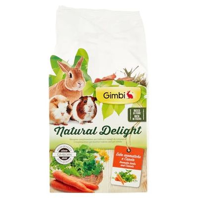 Gimbi Natural Delight - Hierbas aromáticas y Zanahorias, 100 g
