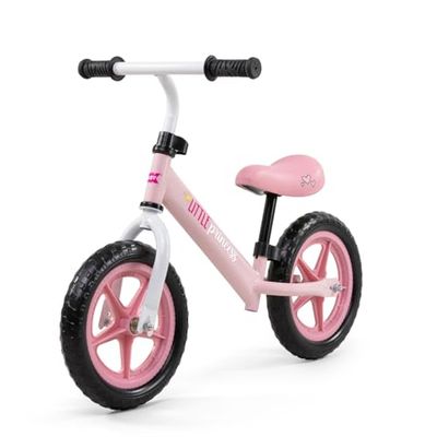 OKBABY Draisienne Little Princess - Vélo sans pédales pour Enfant à partir de 24 Mois, Cadre Léger et Ajustable - Parfait pour développer l'équilibre et la Coordination - Jusqu'à 30kg - Rose