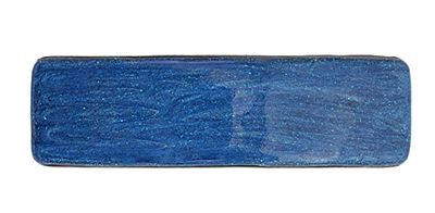 Caravan – Smalto blu rettangolare decorato a mano automatico francese Barrette