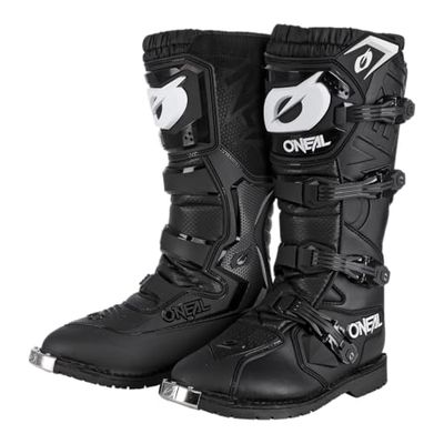 O'NEAL | Buty motocrossowe | Enduro Motocykl | Komfort dzięki wewnętrznej powłoce Air-Mesh, cztery klamry zamykające, wysokiej jakości materiał syntetyczny | Boots Rider Pro | dla dorosłych, czarny, 49 EU