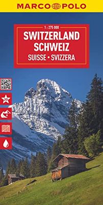 Switzerland Marco Polo Map: 1:275000 (Marco Polo Maps): Wegenkaart Schaal 1 : 275.000