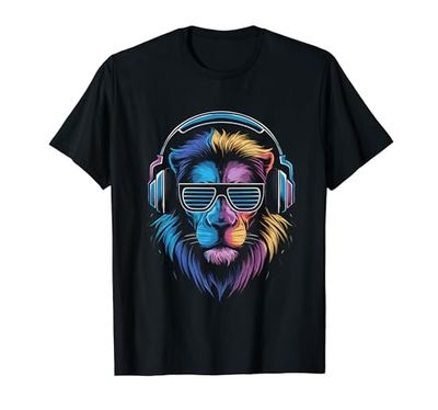 Music Monkeys - Cuffie colorate per DJ, design Gorilla Maglietta