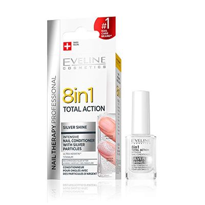 Eveline Nail Airconditioning 8 in 1 12 ml (blauw wit) zilver