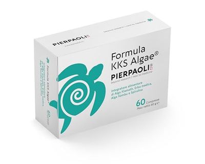 PIERPAOLI - Formulα KKS Algae: Confezione da 60 Compresse, Integratore con Alga Spirulina, Alga Kombu e Erba Medica