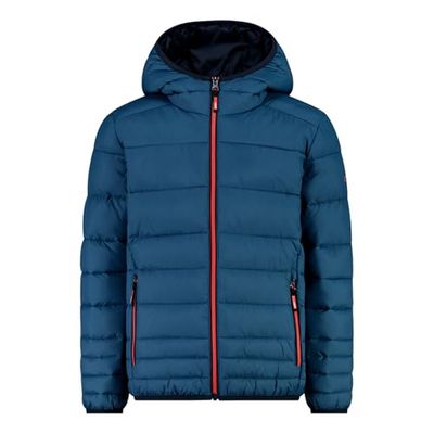 CMP - Giacca da bambino in nylon con cappuccio fisso, Bluestone, 164